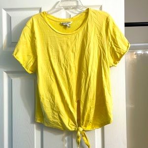 Bright yellow summer top